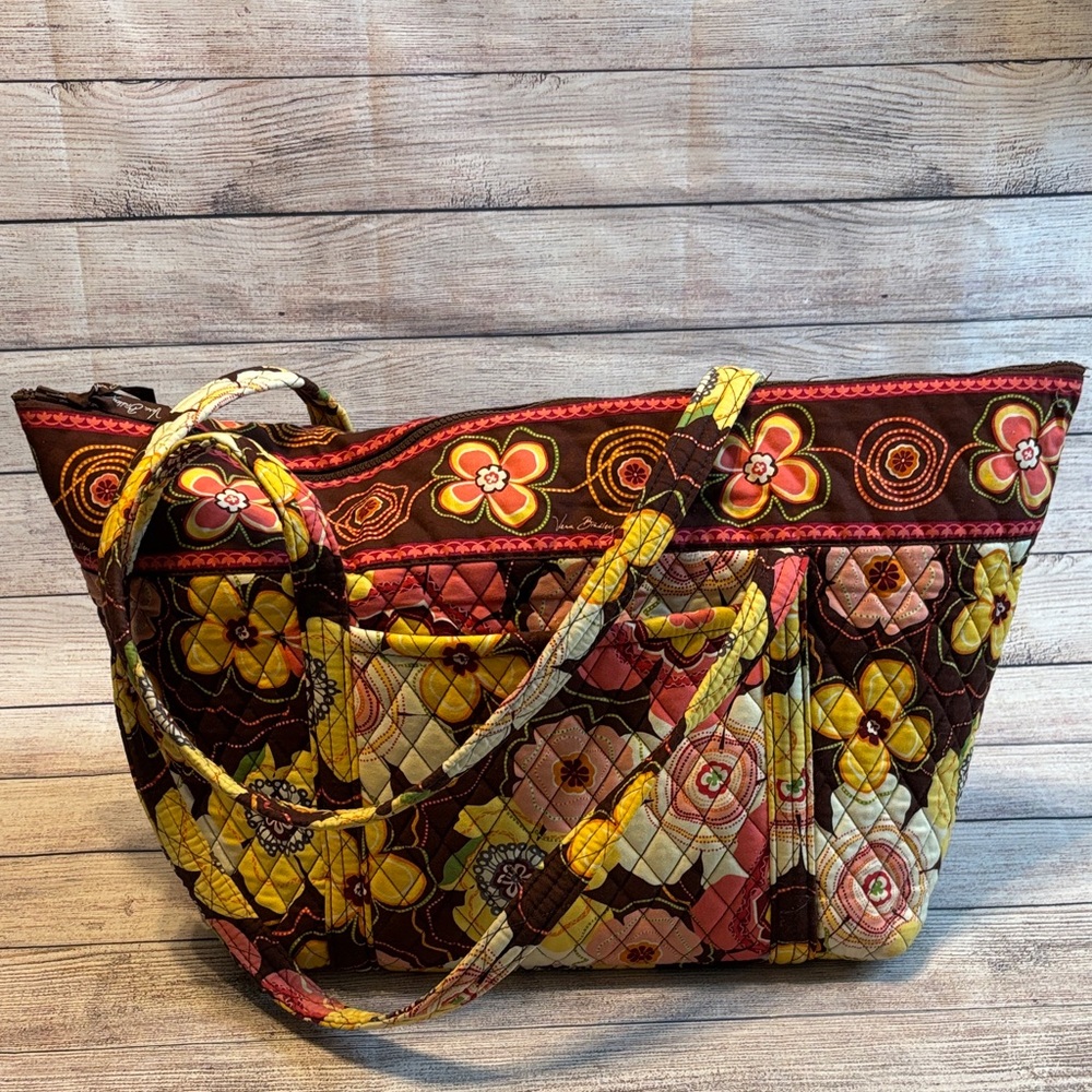 Large Vera Bradley Quilted Tote Bag
